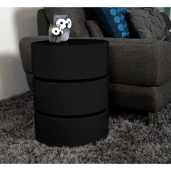 Črna zložljiva kavna mizica Actona Pop , ⌀ 40 cm-image-1