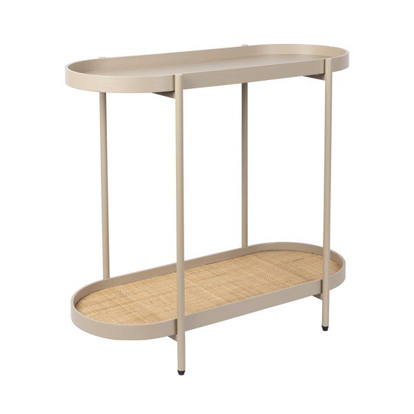 Bež stranska mizica 39x85 cm Amaya – White Label-image-3