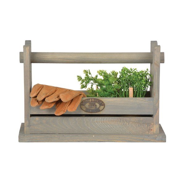 Esschert Design Trinity škatla za orodje iz borovega lesa / stolček-image-1