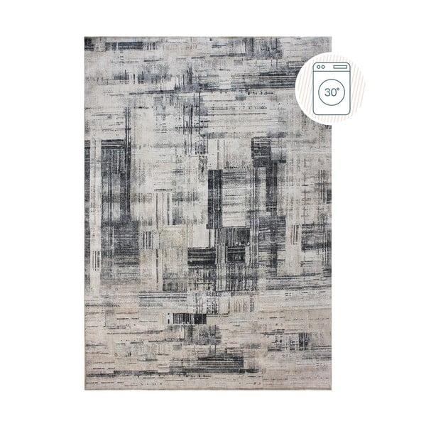 Siva pralna preproga 190x290 cm Silas Abstract – Flair Rugs