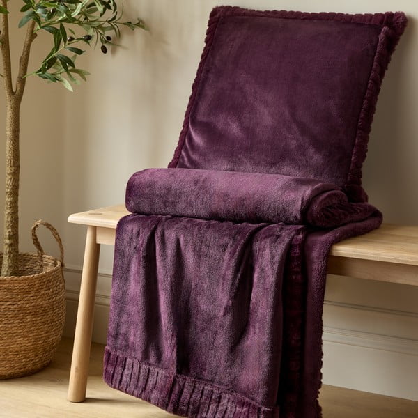 Okrasna blazina iz mikropliša 55x55 cm Velvet and Faux Fur – Catherine Lansfield-image-3