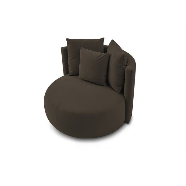 Rjav žameten fotelj Cesar – Bobochic Paris-image-4