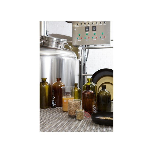 Temno oranžna steklena vaza BePureHome Chemistry, višina 40 cm-image-2