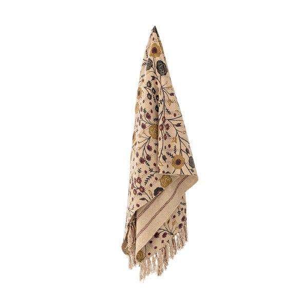 Rjava odeja iz recikliranega bombaža 130x160 cm Eydis – Bloomingville