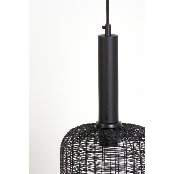 Črna stropna svetilka ø 22 cm Lekang - Light & Living-image-3