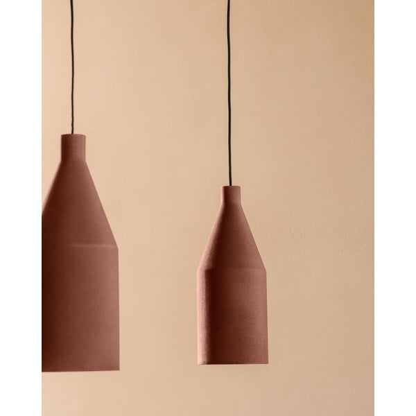 Viseča svetilka v barvi terakote s kovinskim senčilom ø 15 cm Peralta – Kave Home-image-2