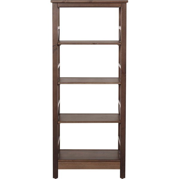 Rjav regal iz masivnega bora 62x138 cm Titian – Støraa