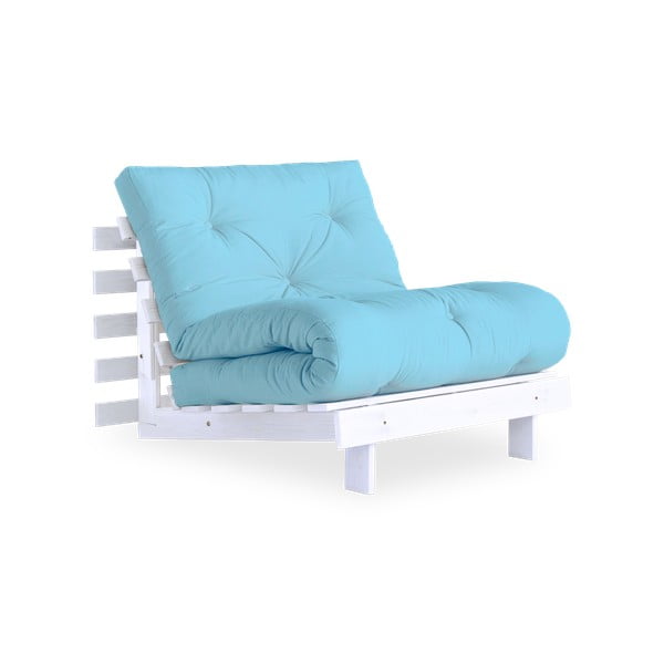 Raztegljiv fotelj Karup Design Roots White/Light Blue