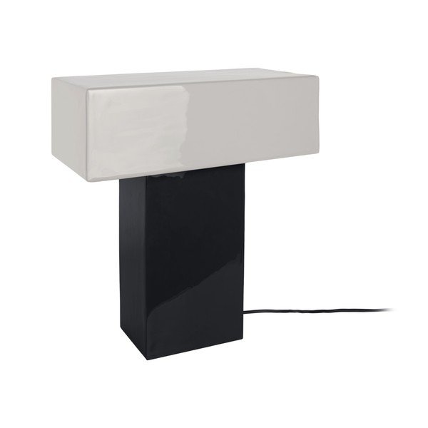 Črna namizna svetilka (višina 35 cm) Grato Recto – Leitmotiv-image-1