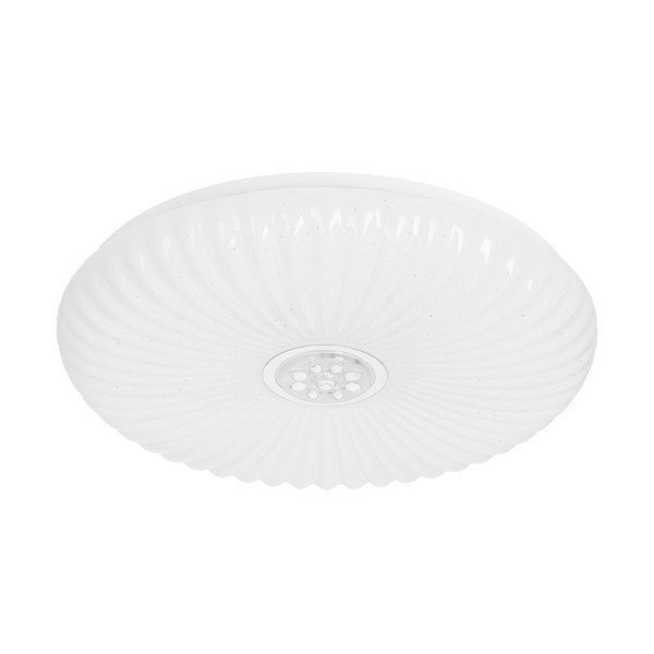 Bela LED zatemnitvena stropna svetilka z daljinskim upravljalnikom 38x38 cm Perola – Candellux Lighting