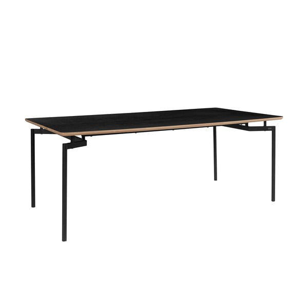 Črna jedilna miza 100x200 cm Alto – Støraa-image-1
