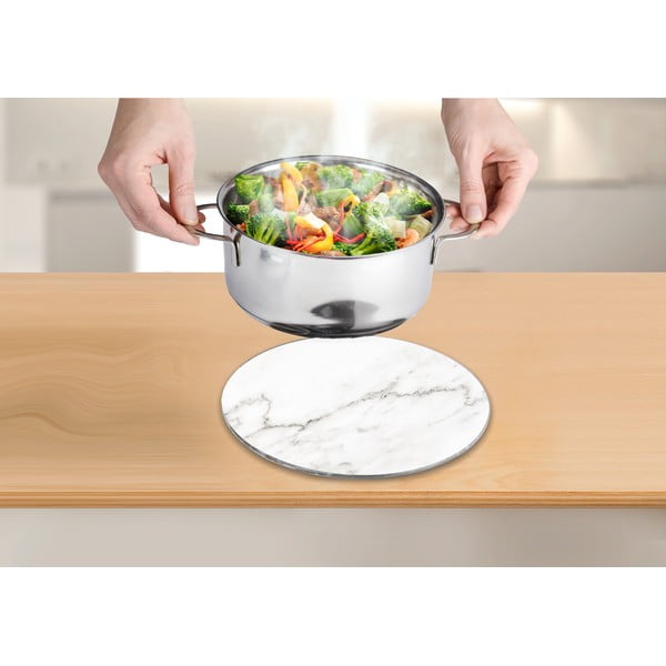 Podloga za stekleno posodo iz marmorja Wenko, ø 20 cm-image-3