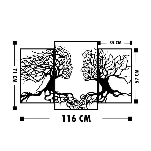 Črna stenska dekoracija Wallity Love on First Sight-image-3