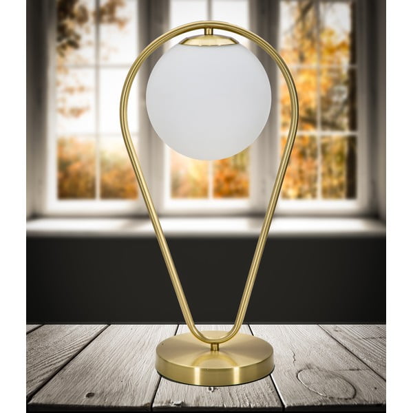 Namizna svetilka v zlati barvi Mauro Ferretti Glamy Drop -image-1