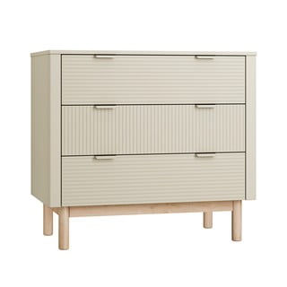 Bež nizka otroška komoda 100x52 cm Miloo – Pinio