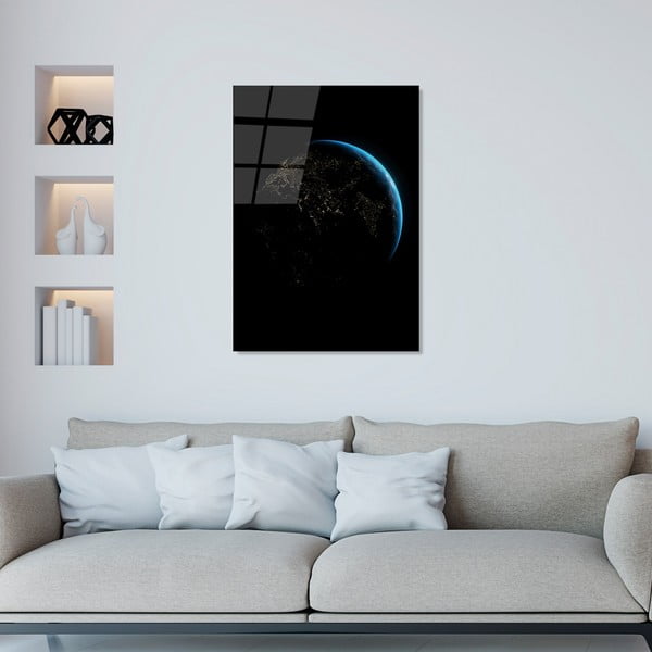 Steklena slika 70x100 cm Earth – Wallity-image-3
