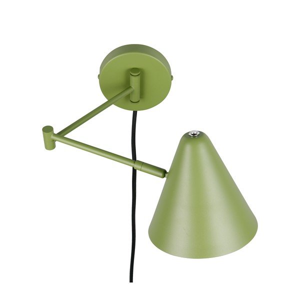 Zelena stenska svetilka z upogljivo konstrukcijo z vtikačem ø 15 cm Cosima – Trio-image-4