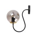 Črno-siva stenska svetilka ø 15 cm Oslo – Squid Lighting
