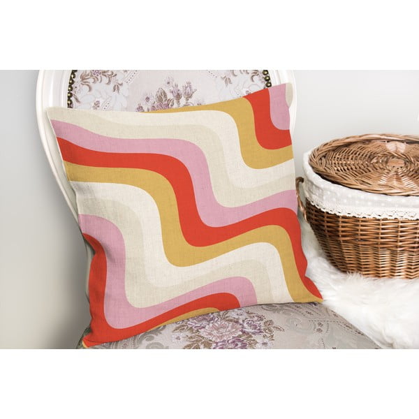Prevleka za blazino 43x43 cm Creamy Raspberry Swirl – Mila Home-image-1