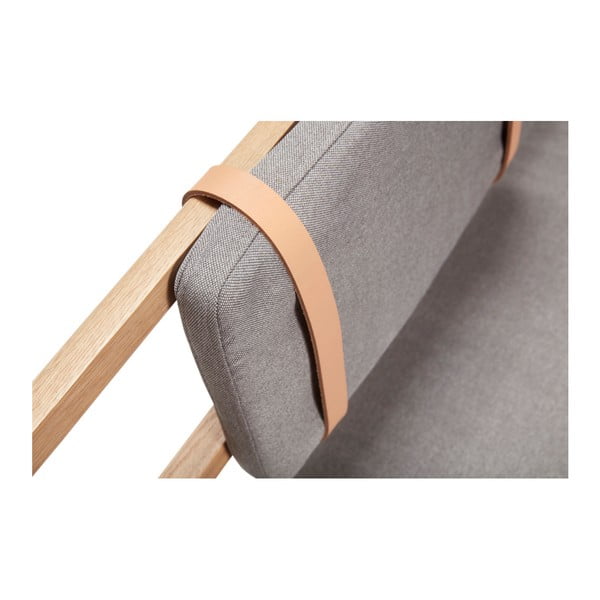 Klop z blazino Hübsch Oak Bench-image-1