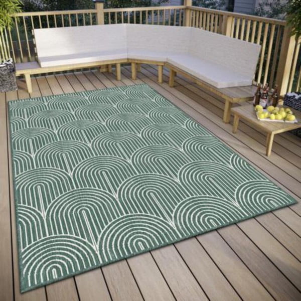 Zelena zunanja preproga 240x330 cm Pangli Green – Hanse Home-image-1