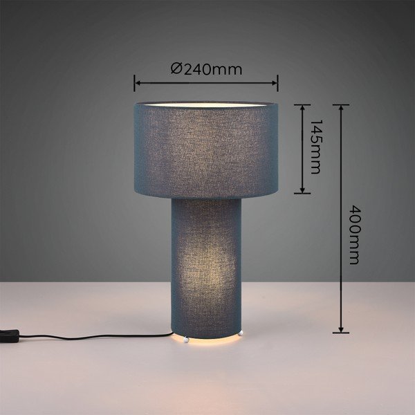 Temno modra namizna svetilka (višina 40 cm) Bale – Trio-image-3
