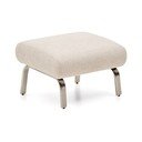 Bež tabure iz šenilje Amsen – Kave Home