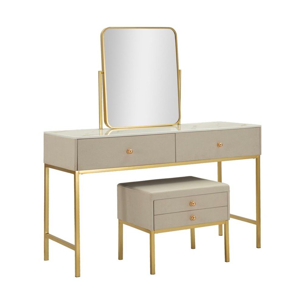 Kozmetična miza iz masivnega bora 45x120 cm Luxury