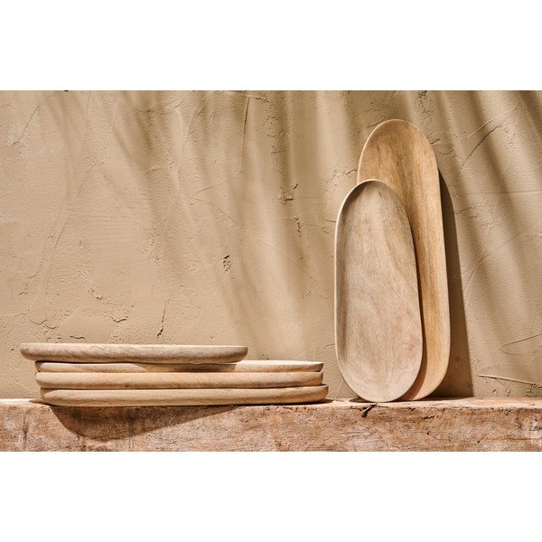 Servirni pladenj iz mangovega lesa Nkuku Ajuru, 35 x 14 cm-image-2