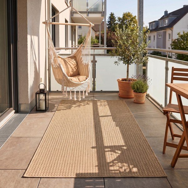 Bež notranja in zunanja preproga 80x150 cm Mira 1450 – Ayyildiz Carpets-image-1