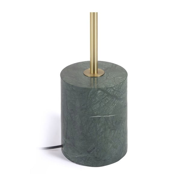 Talna svetilka v zeleno-zlati barvi s steklenim senčnikom (višina 161 cm) Lonela - Kave Home-image-4