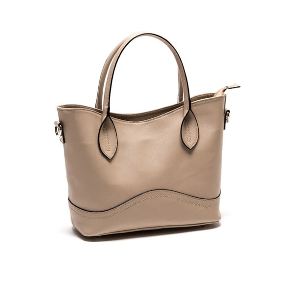 Usnjena torbica Anna Luchini 1108 Fango-image-1