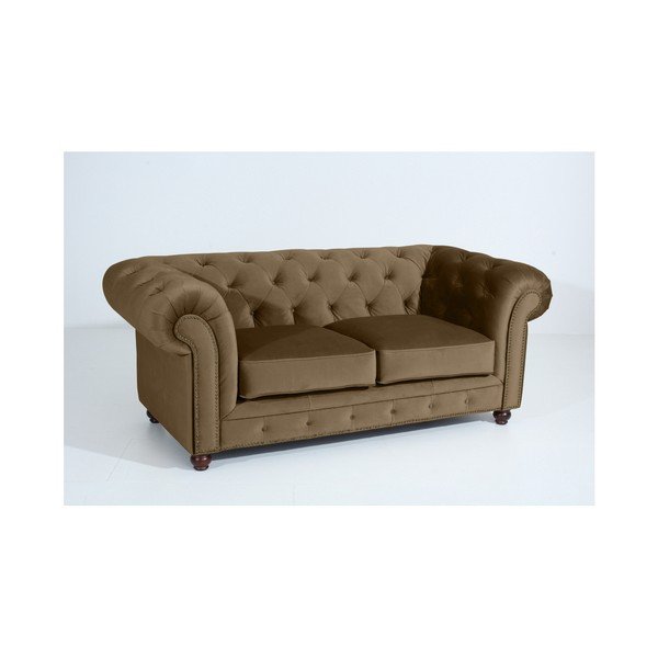 Peščeno rjava zofa Max Winzer Orleans Velvet, 196 cm-image-4