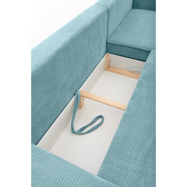 Turkizna kotna raztegljiva sedežna garnitura Bonami Selection Bowie-image-1