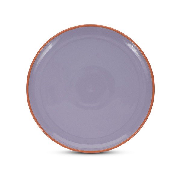 Oranžen/vijoličen krožnik iz kamenine ø 26 cm Duo – ONA