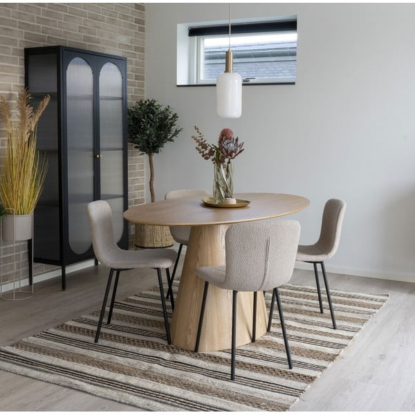 Jedilna miza z mizno ploščo v jesenovem dekorju 90x160 cm Bolton – House Nordic-image-1