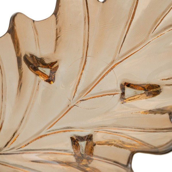 Steklen dekorativni pladenj 19,5x35 cm Leaf – Ixia-image-4
