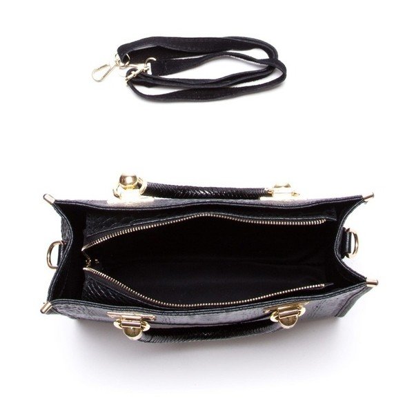 Usnjena torbica Luisa Vannini 8032 Nero-image-3
