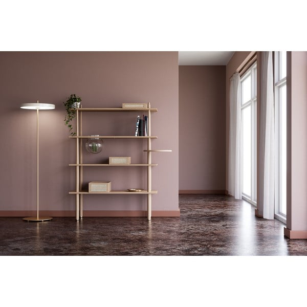 Bela LED zatemnitvena stoječa svetilka s kovinskim senčnikom (višina 151 cm) Asteria Floor – UMAGE-image-3