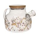 Steklen čajnik 1 l Flowers – Dakls