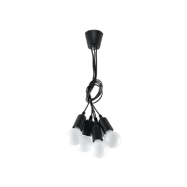 Črna viseča svetilka 25x25 cm Rene - Nice Lamps