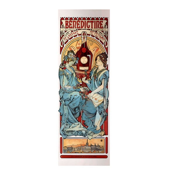 Slika Benediktin, Alfons Mucha, 20x60 cm