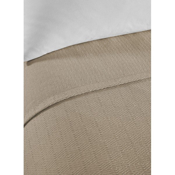 Bež bombažno pregrinjalo za zakonsko posteljo 200x230 cm Serenity – Mijolnir-image-2