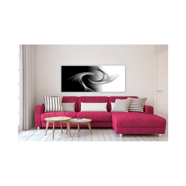Slika Styler Glasspik Abstraction B&W 50 x 125 cm-image-1