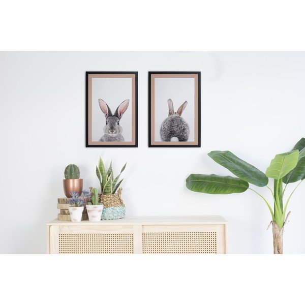 Plakati v kompletu 2 ks 40x30 cm Rose Rabbit – Madre Selva-image-1