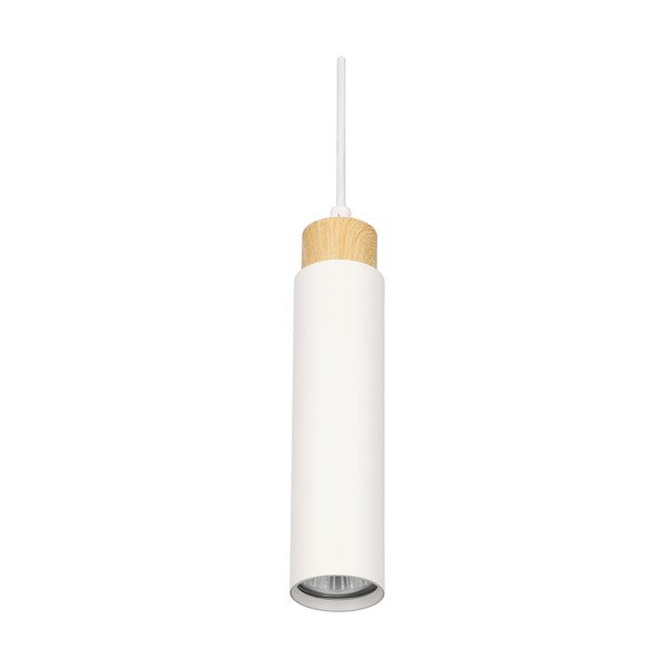 Bela/naravna viseča svetilka s kovinskim senčilom Claro – Candellux Lighting-image-3
