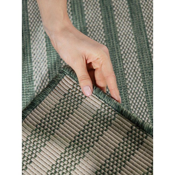 Zelena/kremno bela notranja in zunanja preproga 120x170 cm Haringey Linley – Ted Baker-image-3