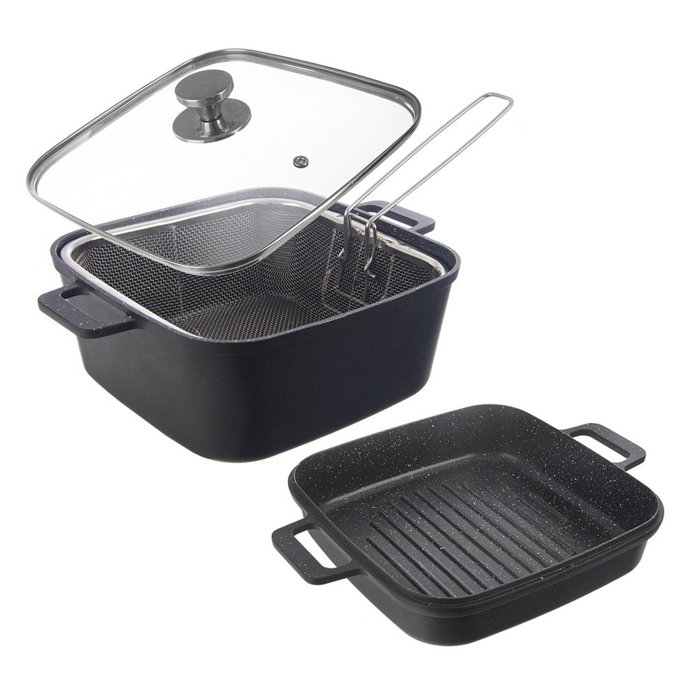Aluminijasti pekači v kompletu 2 ks 24,5x32,5 cm GRANDE