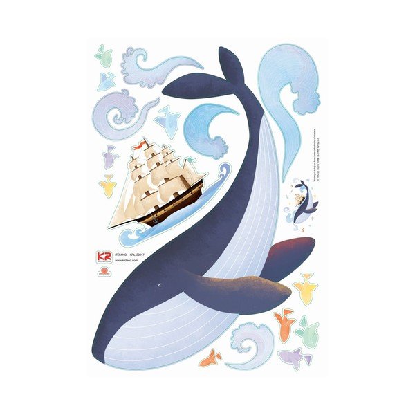 Stenska nalepka Ambiance Whale-image-2