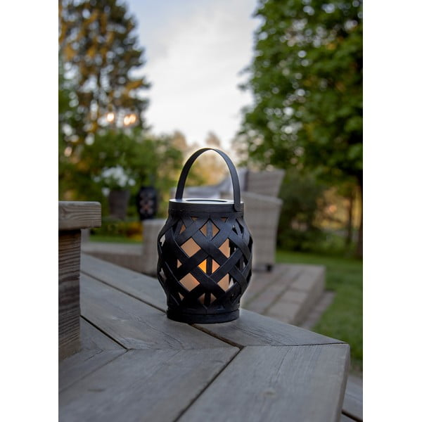 Črna svetilka Star Trading Flame Lantern, 14 x 16 cm-image-2